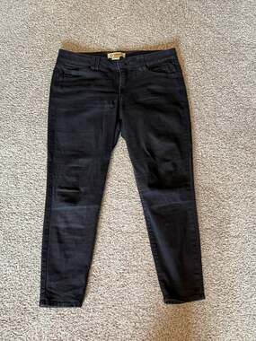 Democracy 'Ab'solution Ankle Skimmer Jeans Black Size 12P